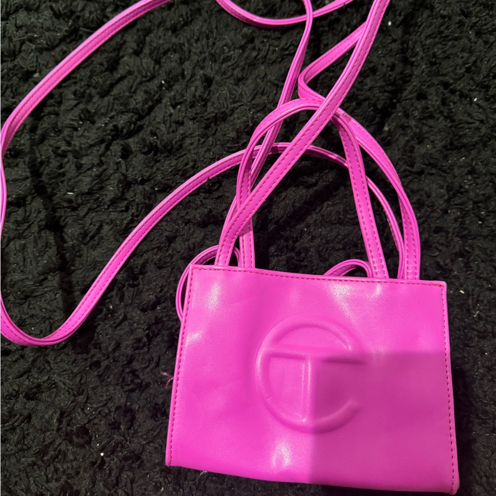 Pink Telfar Crossbody Bag